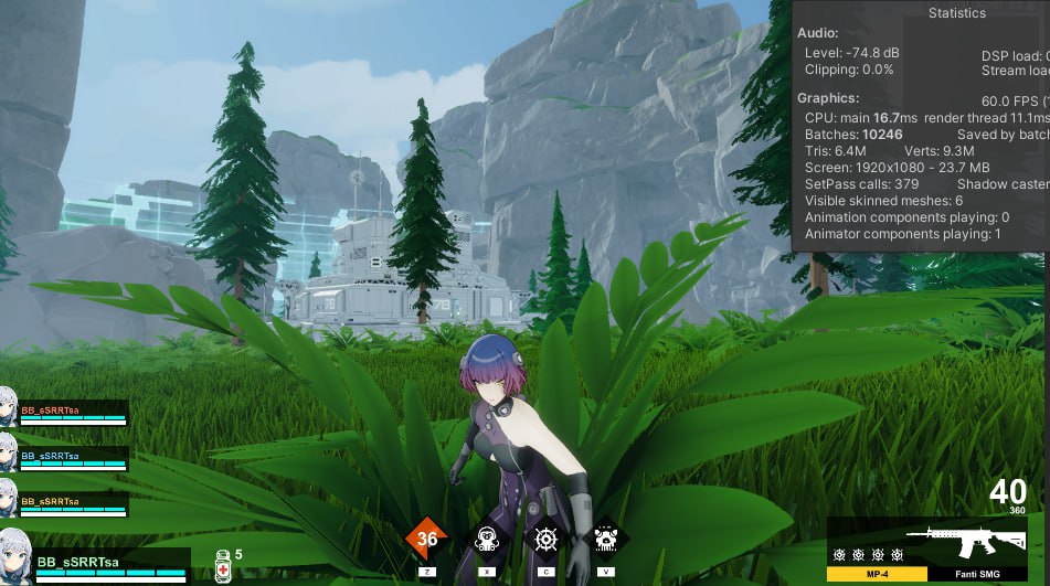 Beastfall in-game squad scene