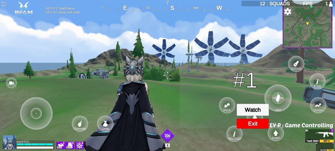 Beastfall third-person gameplay HUD